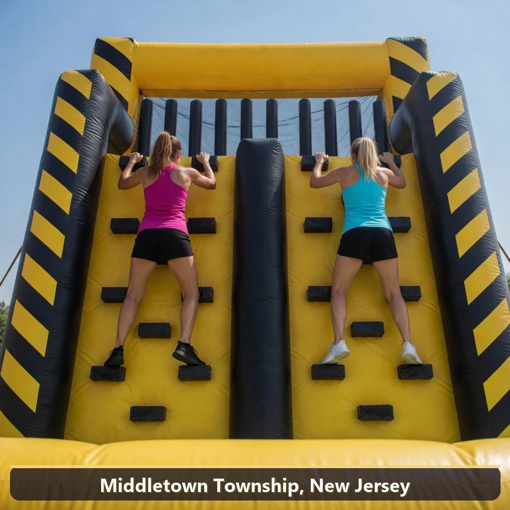 Inflatable obstacle course rental for events in Middletown Township, New Jersey