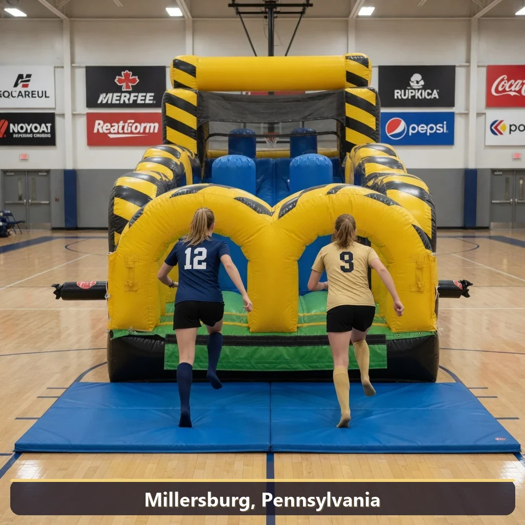 Inflatable obstacle course rental for events in Millersburg, Pennsylvania