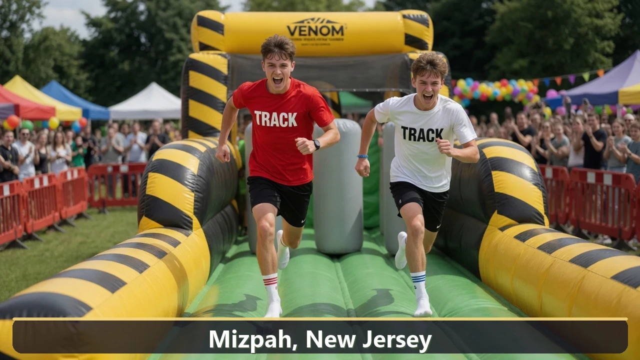 Inflatable obstacle course rental for events in Mizpah, New Jersey