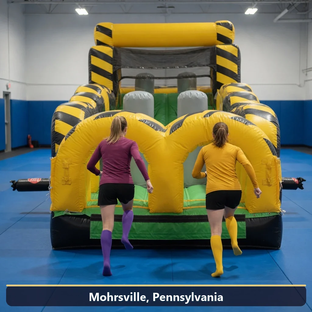 Inflatable obstacle course rental for events in Mohrsville, Pennsylvania