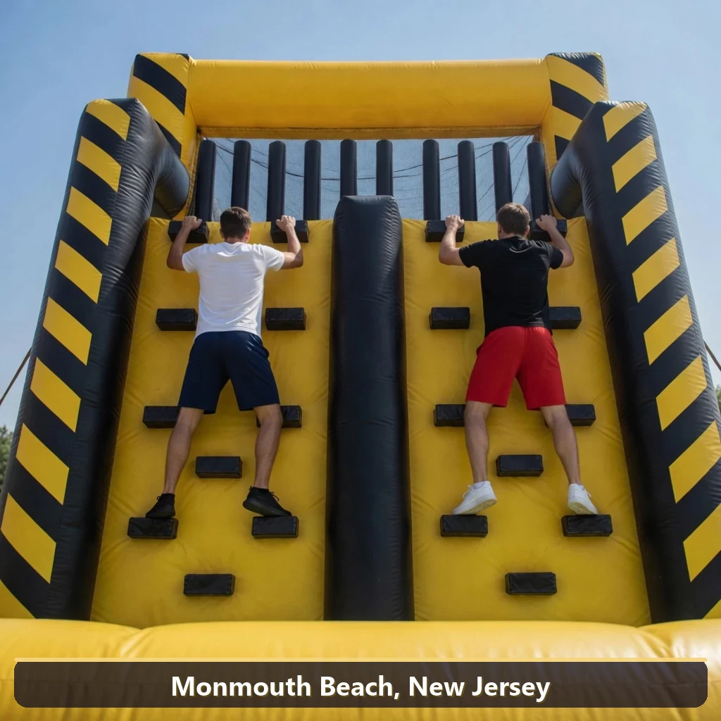 Inflatable obstacle course rental for events in Monmouth Beach, New Jersey