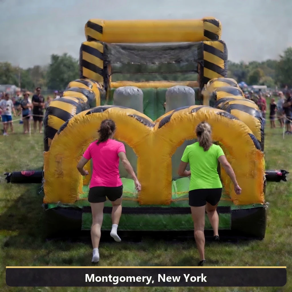 Inflatable obstacle course rental for events in Montgomery, New York