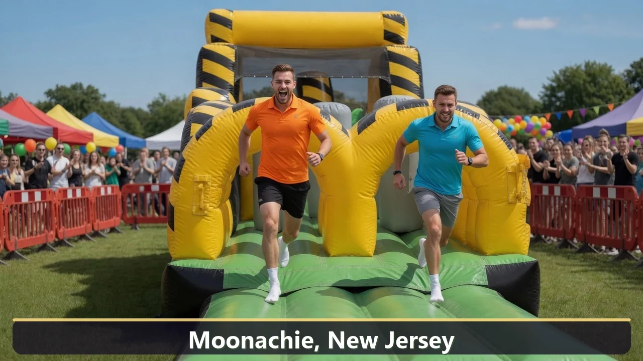 Inflatable obstacle course rental for events in Moonachie, New Jersey