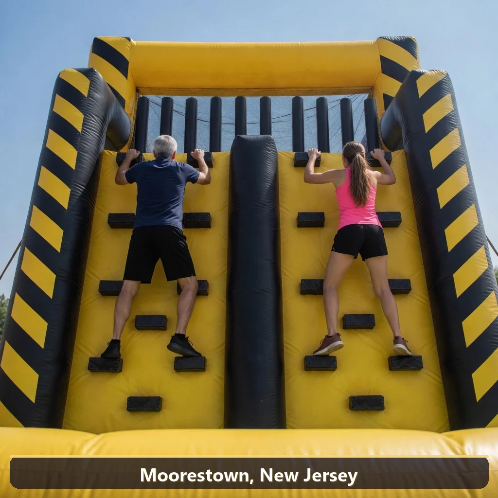 Inflatable obstacle course rental for events in Moorestown, New Jersey