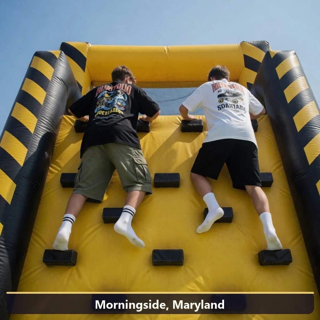 Inflatable obstacle course rental for events in Morningside, Maryland