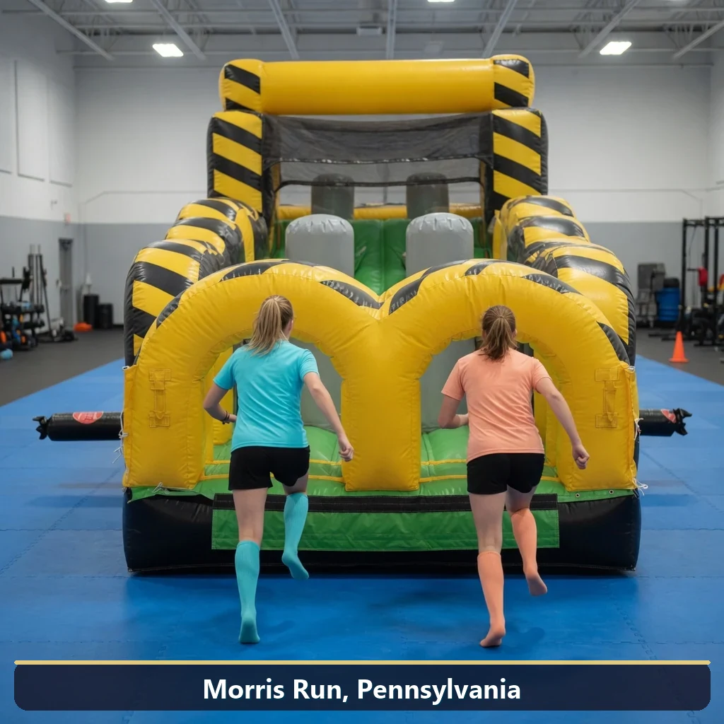 Inflatable obstacle course rental for events in Morris Run, Pennsylvania