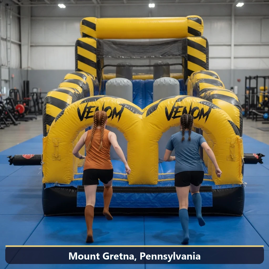 Inflatable obstacle course rental for events in Mount Gretna, Pennsylvania