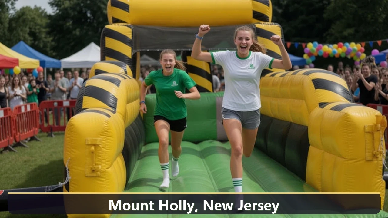 Inflatable obstacle course rental for events in Mount Holly, New Jersey