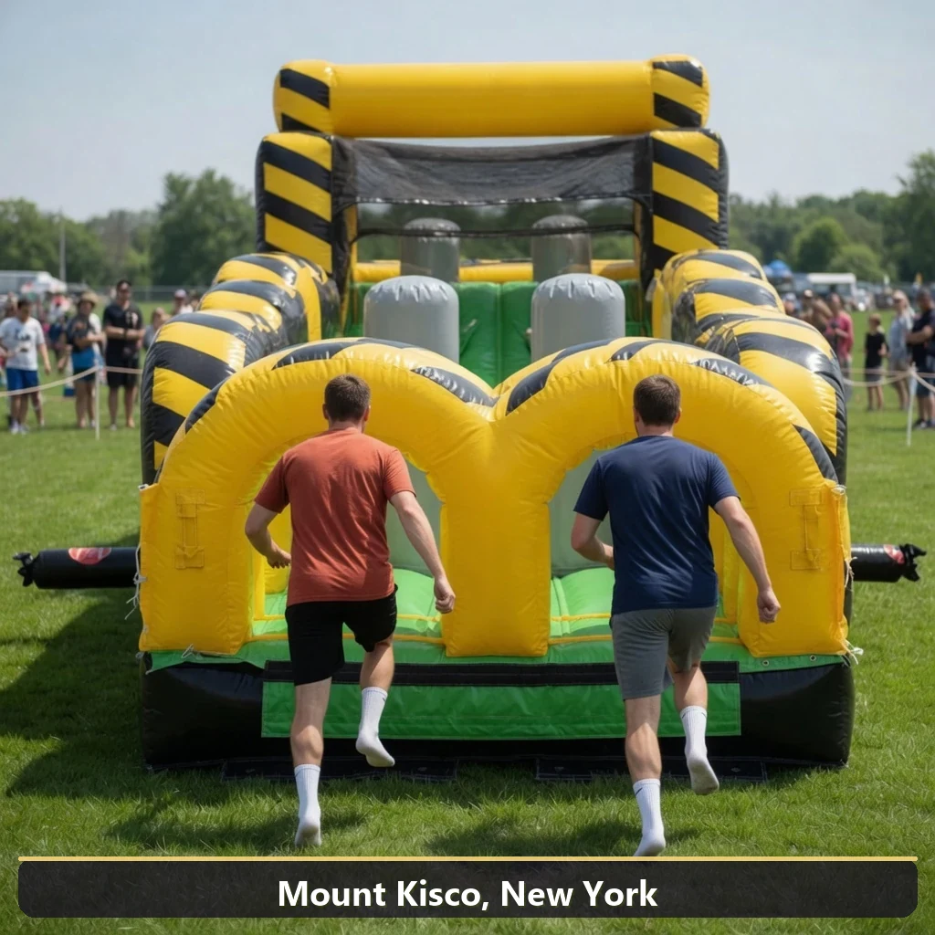 Inflatable obstacle course rental for events in Mount Kisco, New York