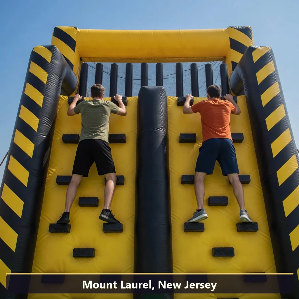 Inflatable obstacle course rental for events in Mount Laurel, New Jersey