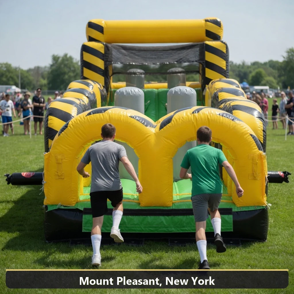 Inflatable obstacle course rental for events in Mount Pleasant, New York