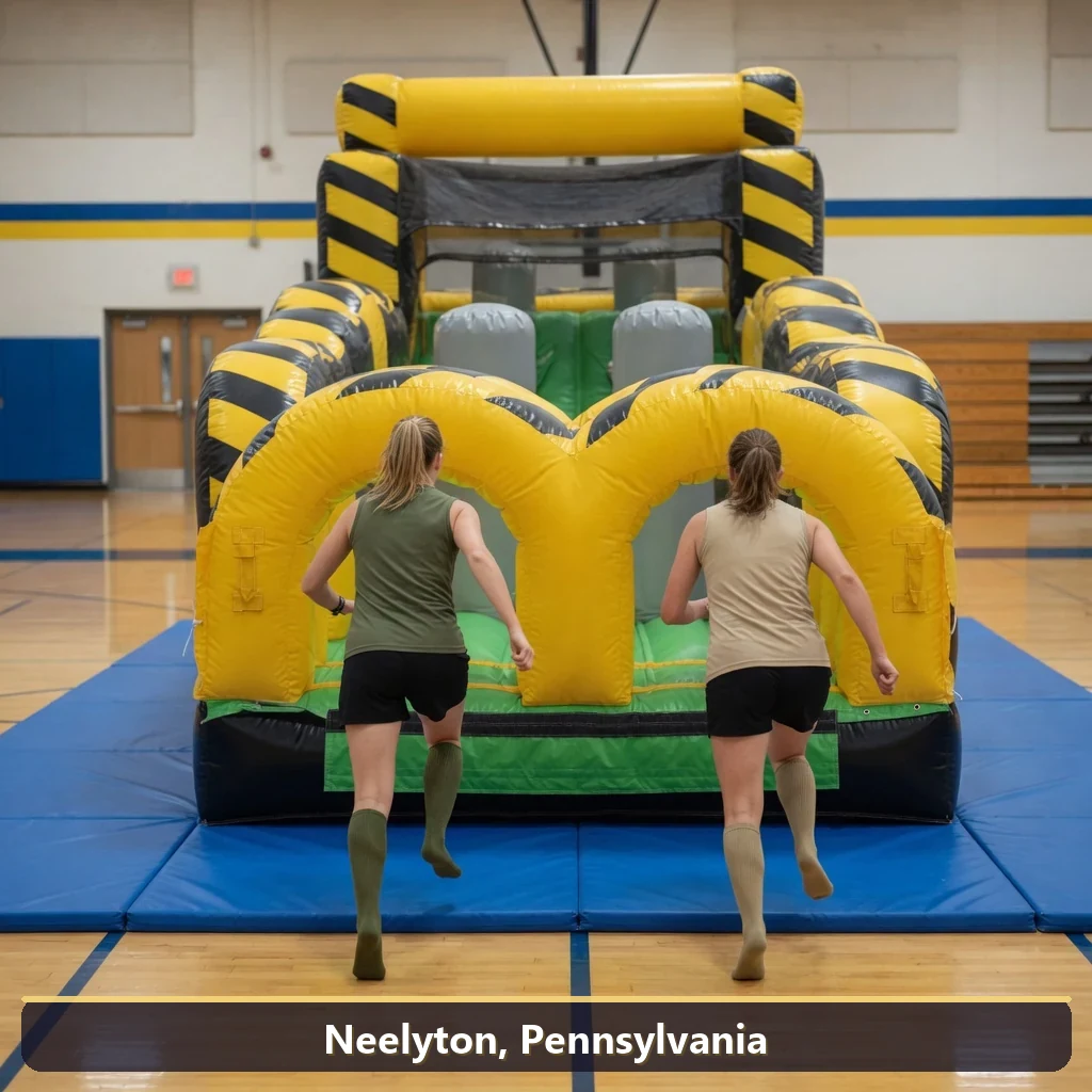 Inflatable obstacle course rental for events in Neelyton, Pennsylvania