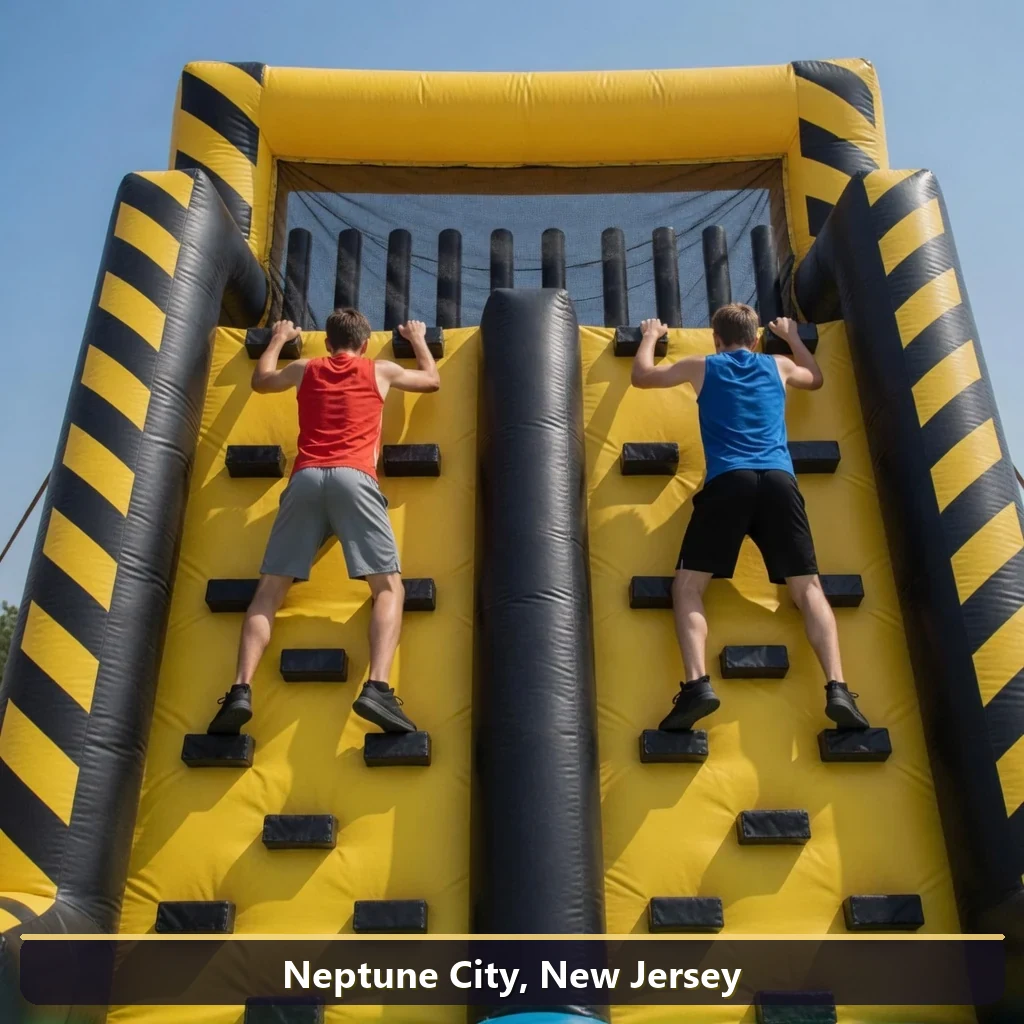 Inflatable obstacle course rental for events in Neptune City, New Jersey