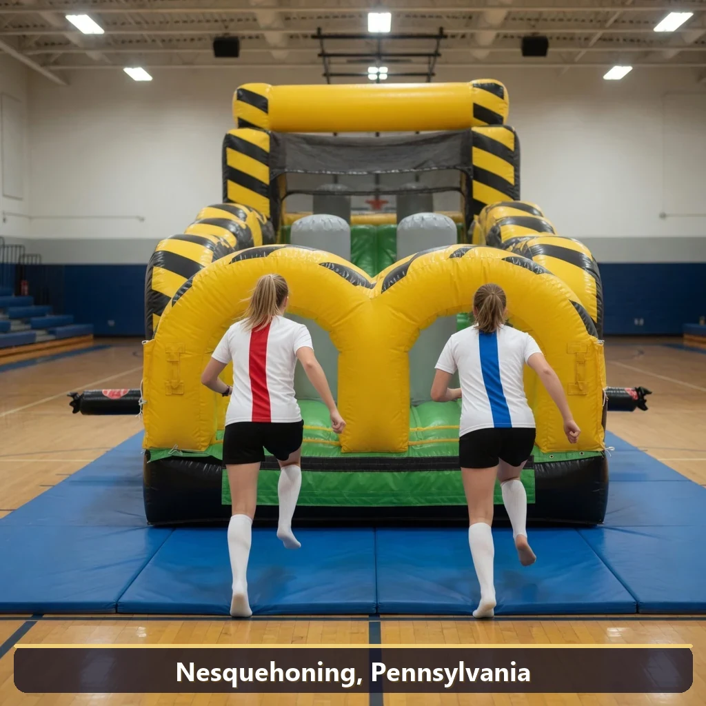 Inflatable obstacle course rental for events in Nesquehoning, Pennsylvania
