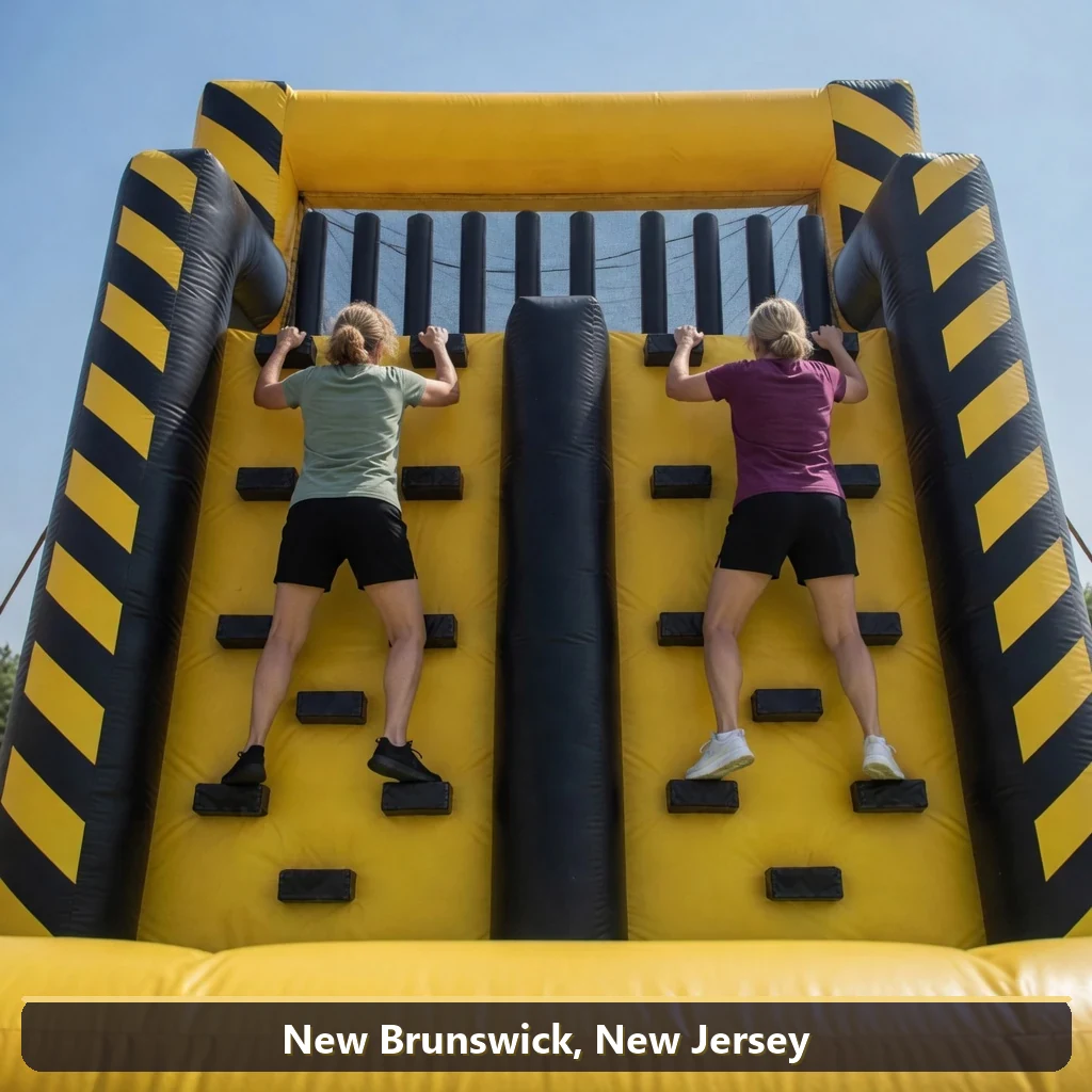 Inflatable obstacle course rental for events in New Brunswick, New Jersey