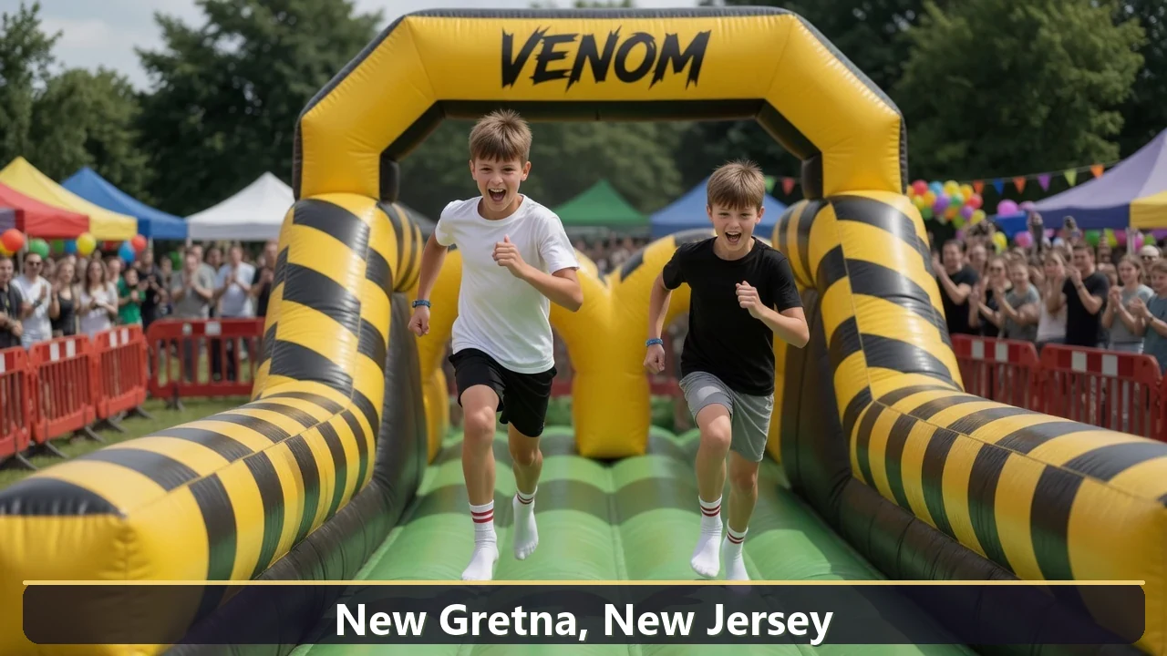 Inflatable obstacle course rental for events in New Gretna, New Jersey