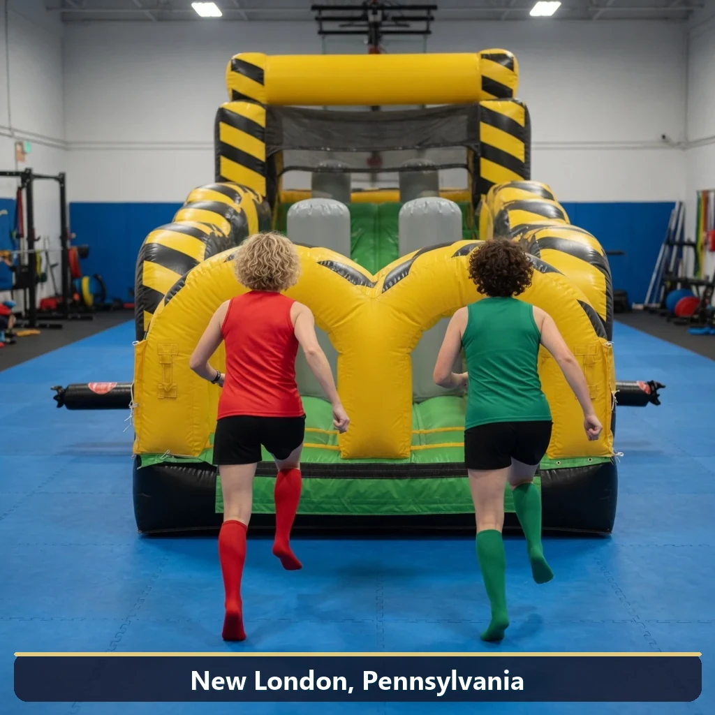 Inflatable obstacle course rental for events in New London, Pennsylvania