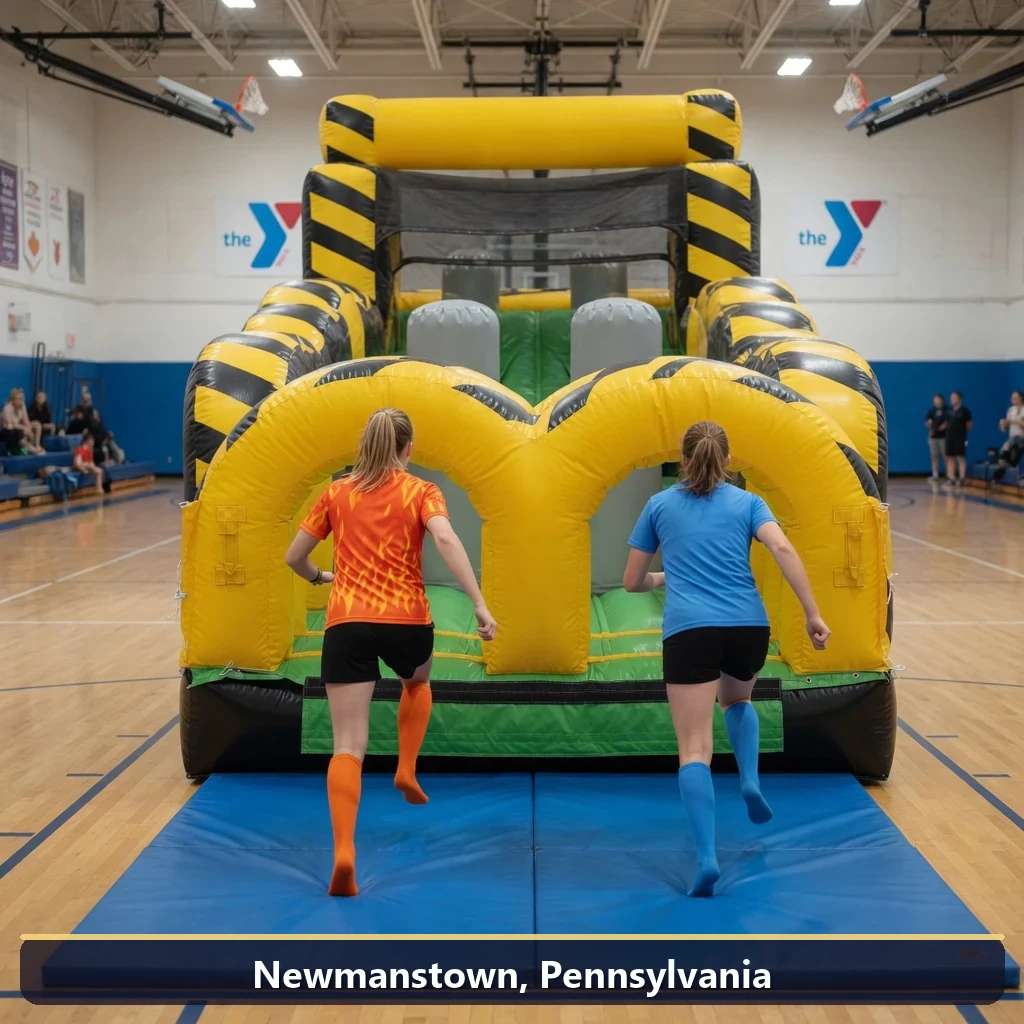 Inflatable obstacle course rental for events in Newmanstown, Pennsylvania