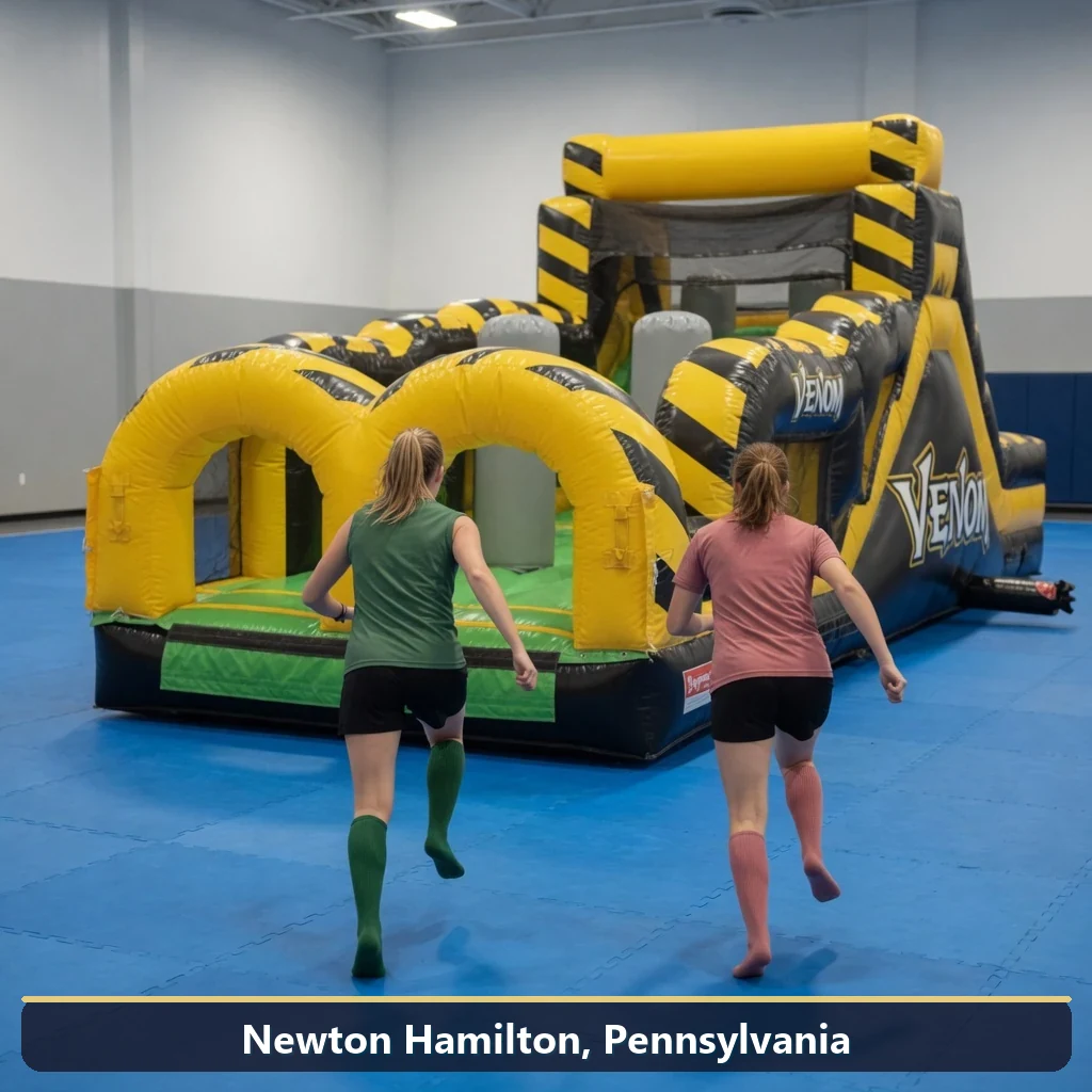 Inflatable obstacle course rental for events in Newton Hamilton, Pennsylvania