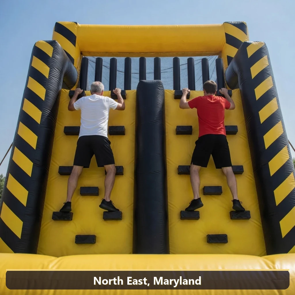 Inflatable obstacle course rental for events in North East, Maryland