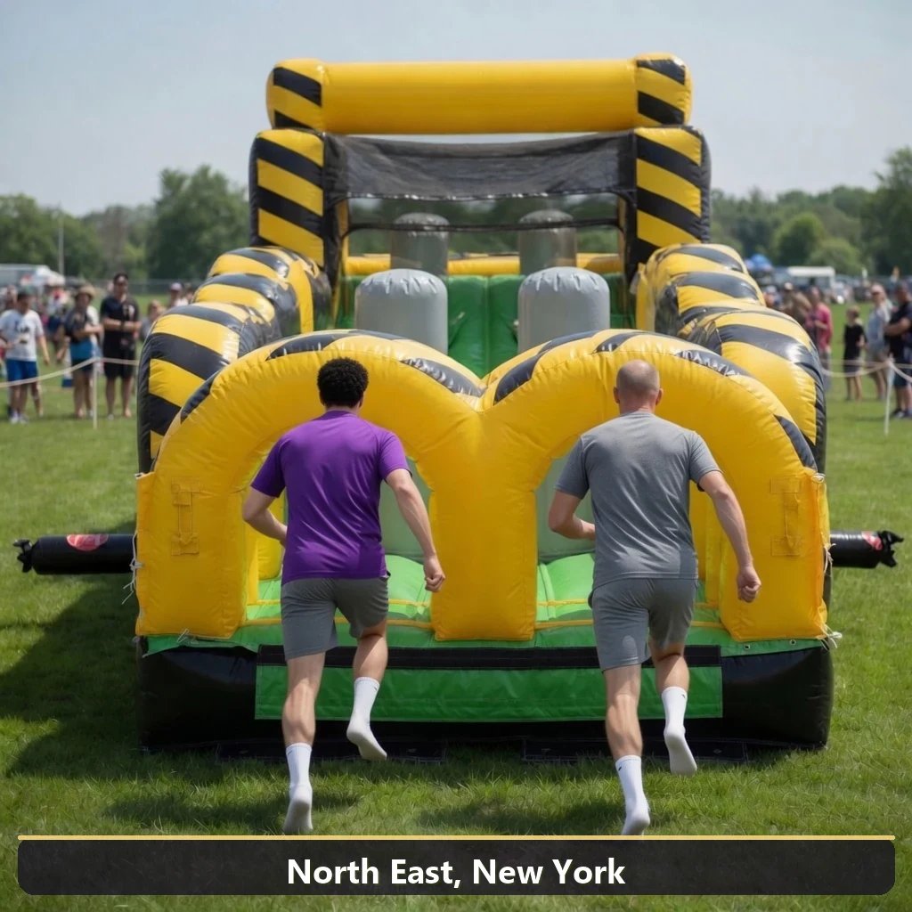 Inflatable obstacle course rental for events in North East, New York