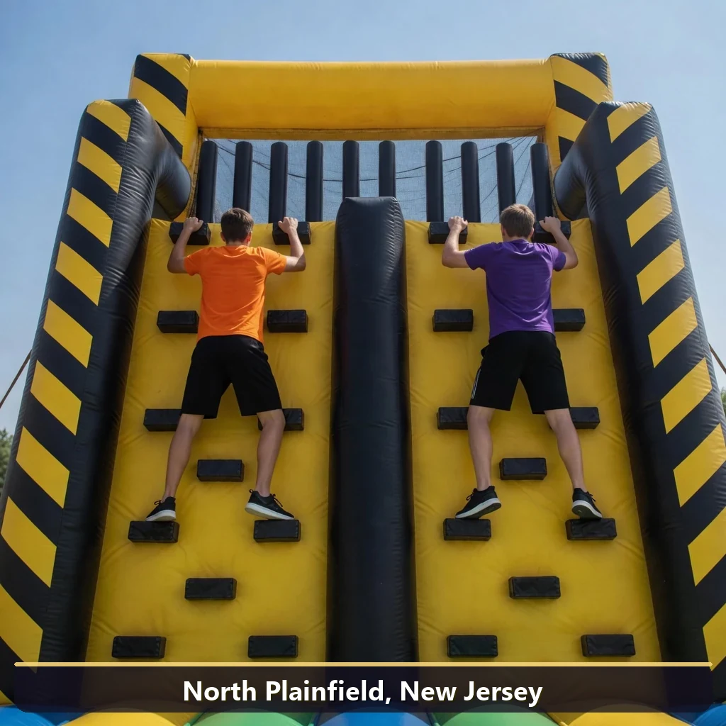 Inflatable obstacle course rental for events in North Plainfield, New Jersey