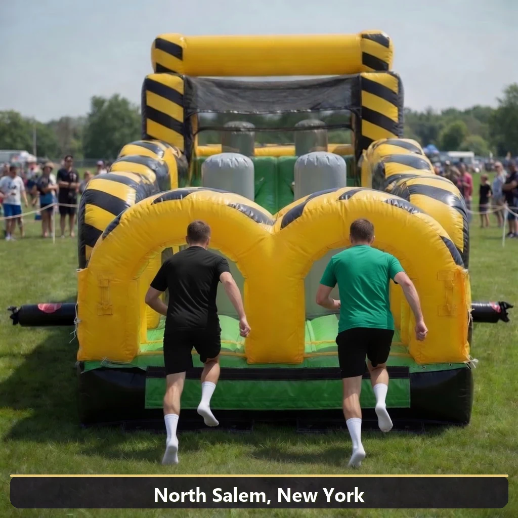 Inflatable obstacle course rental for events in North Salem, New York
