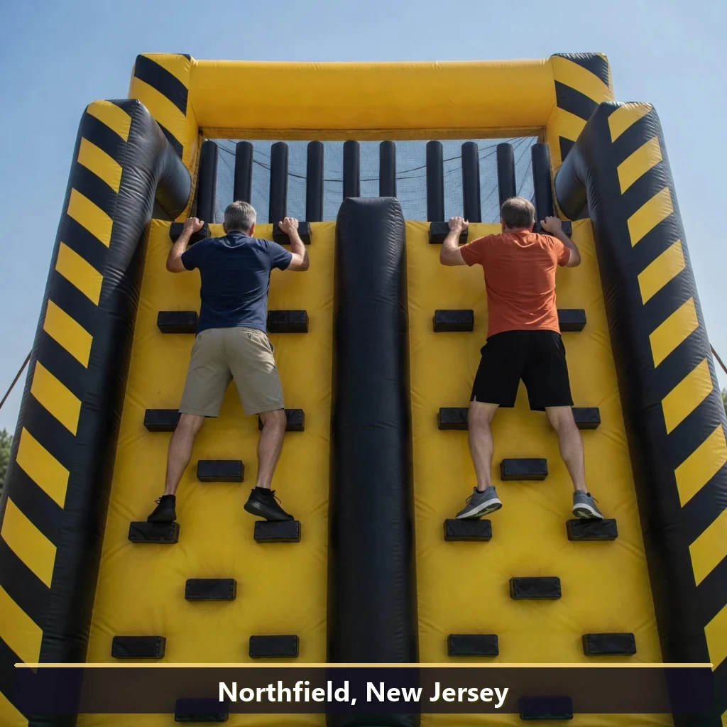 Inflatable obstacle course rental for events in Northfield, New Jersey