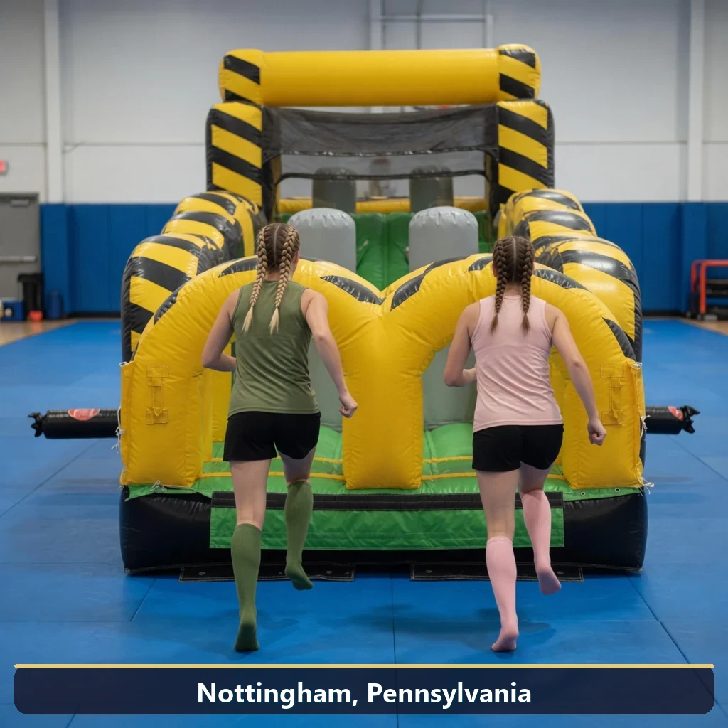 Inflatable obstacle course rental for events in Nottingham, Pennsylvania