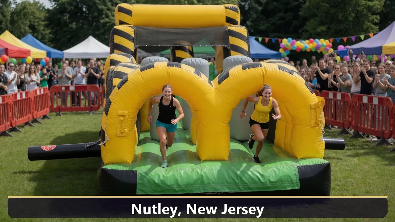 Inflatable obstacle course rental for events in Nutley, New Jersey