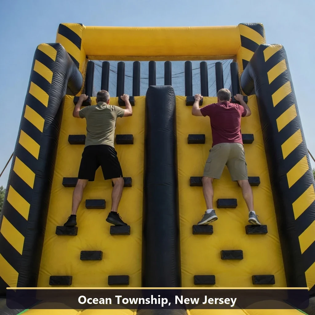 Inflatable obstacle course rental for events in Ocean Township, New Jersey