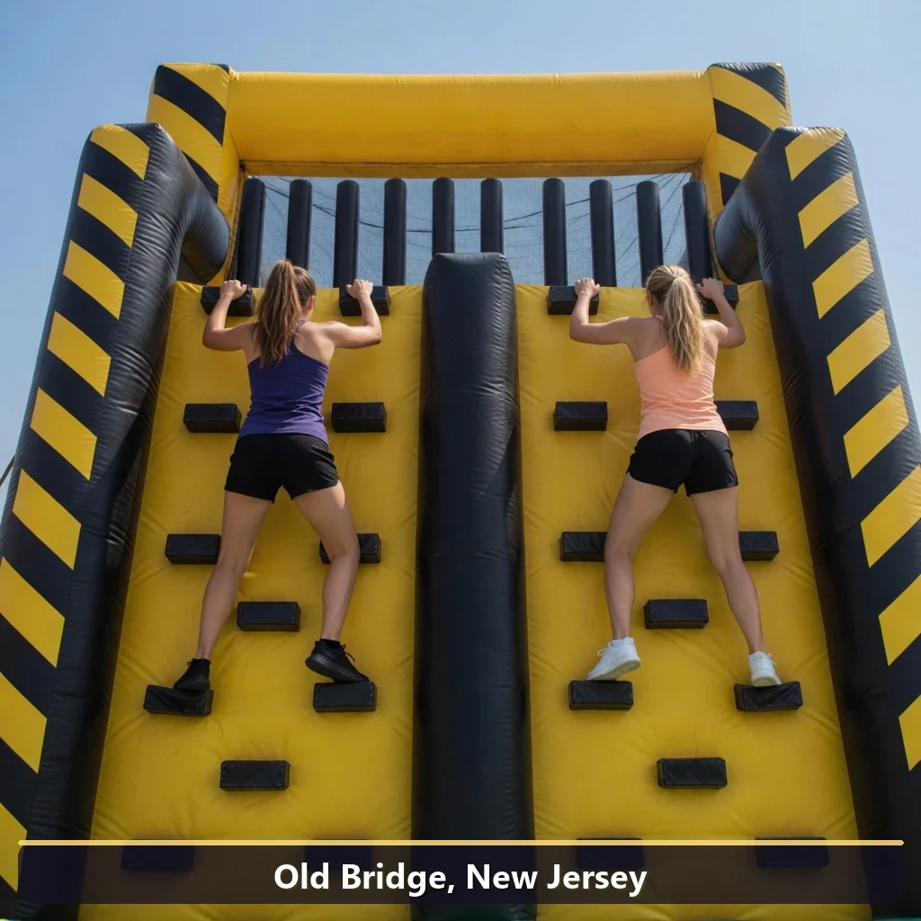 Inflatable obstacle course rental for events in Old Bridge, New Jersey