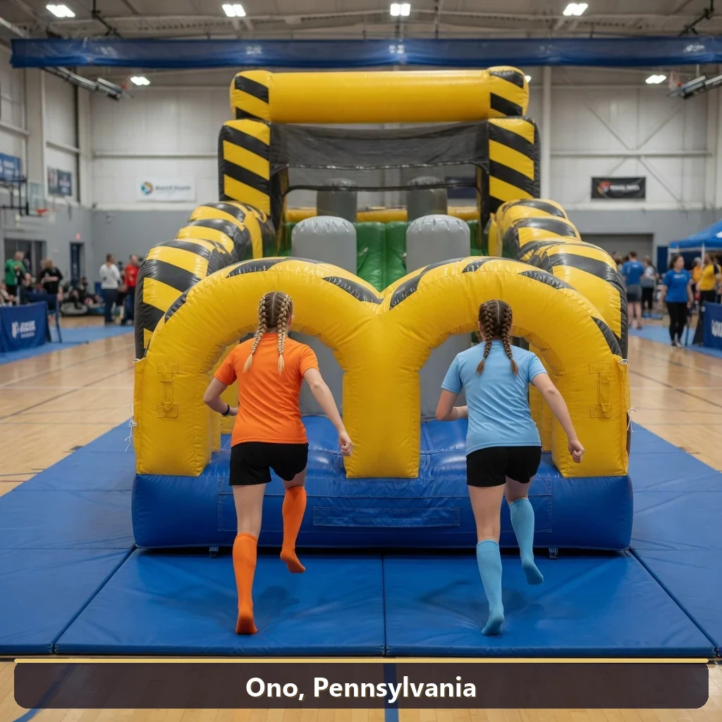 Inflatable obstacle course rental for events in Ono, Pennsylvania