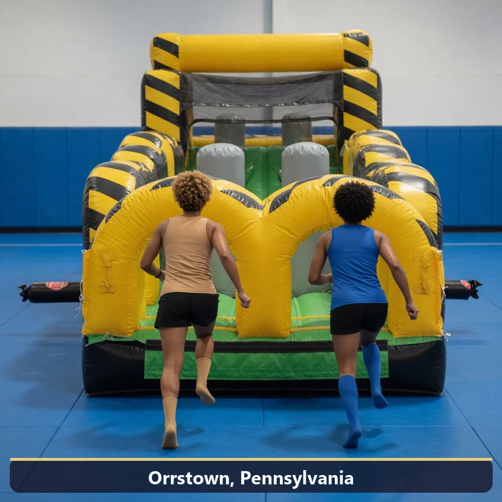 Inflatable obstacle course rental for events in Orrstown, Pennsylvania