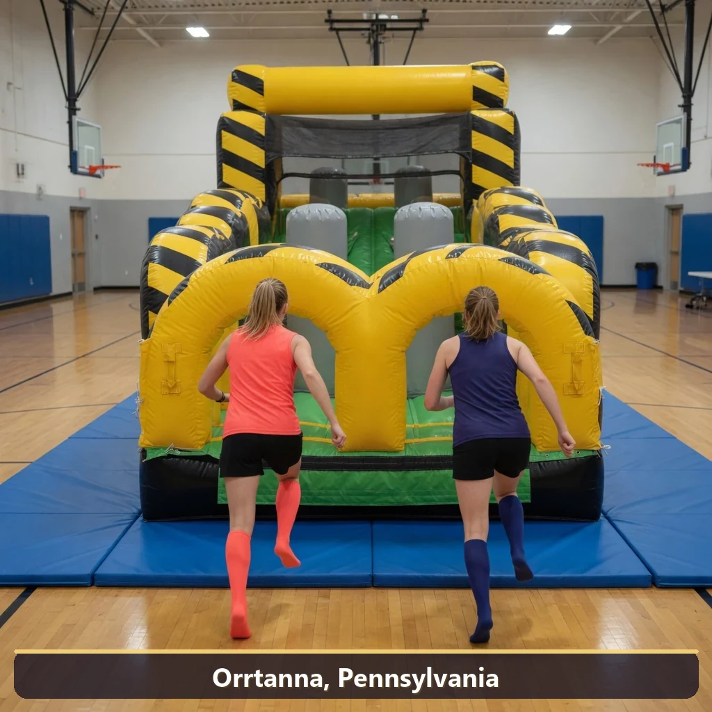Inflatable obstacle course rental for events in Orrtanna, Pennsylvania