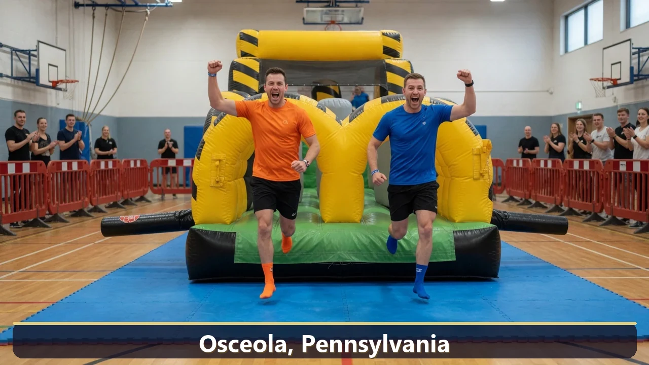 Inflatable obstacle course rental for events in Osceola, Pennsylvania