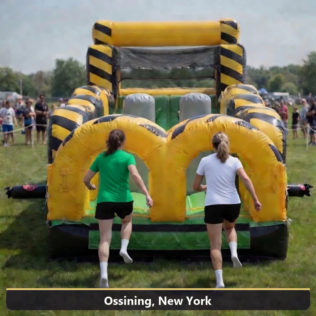 Inflatable obstacle course rental for events in Ossining, New York