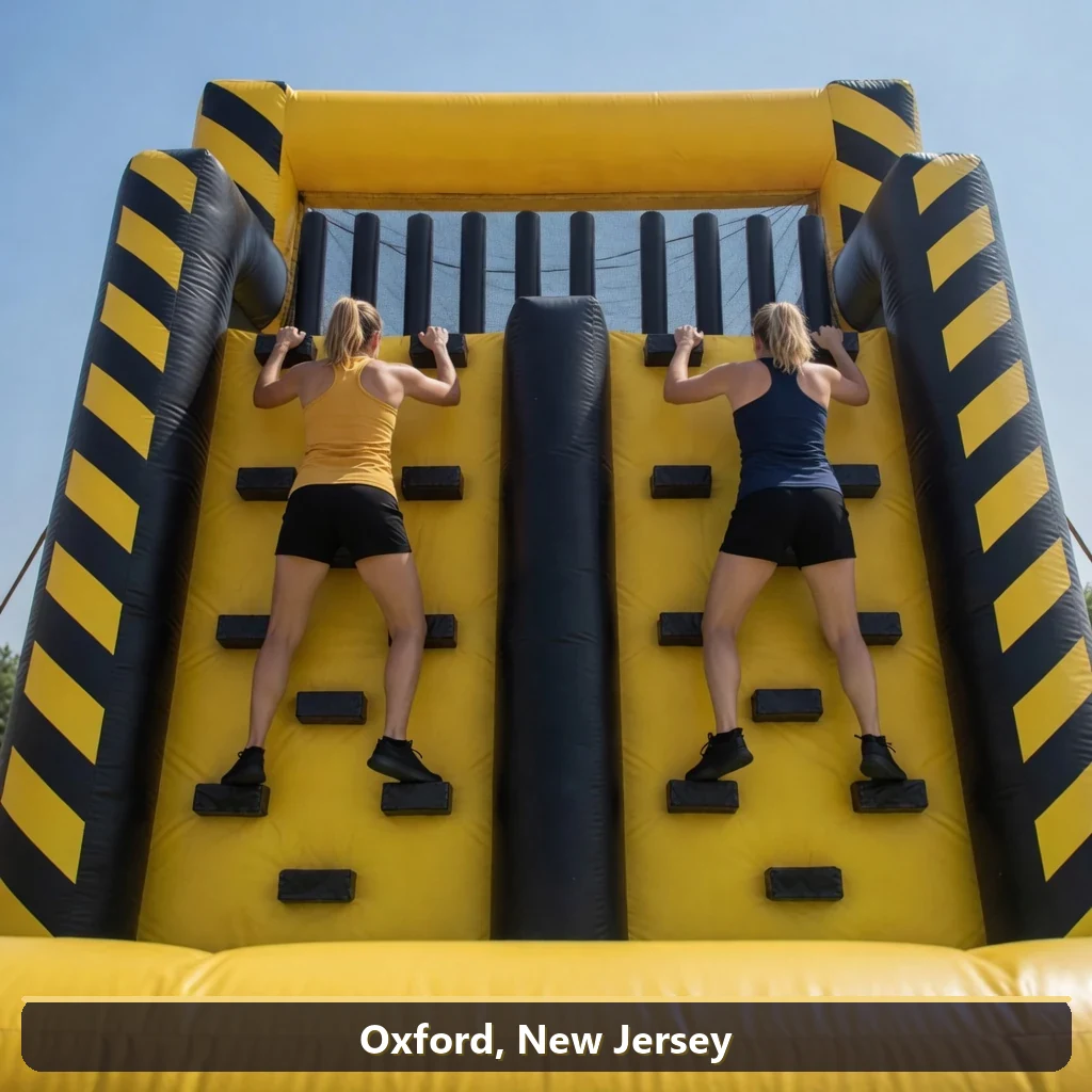 Inflatable obstacle course rental for events in Oxford, New Jersey