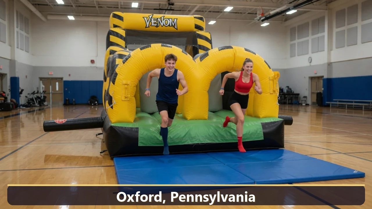 Inflatable obstacle course rental for events in Oxford, Pennsylvania