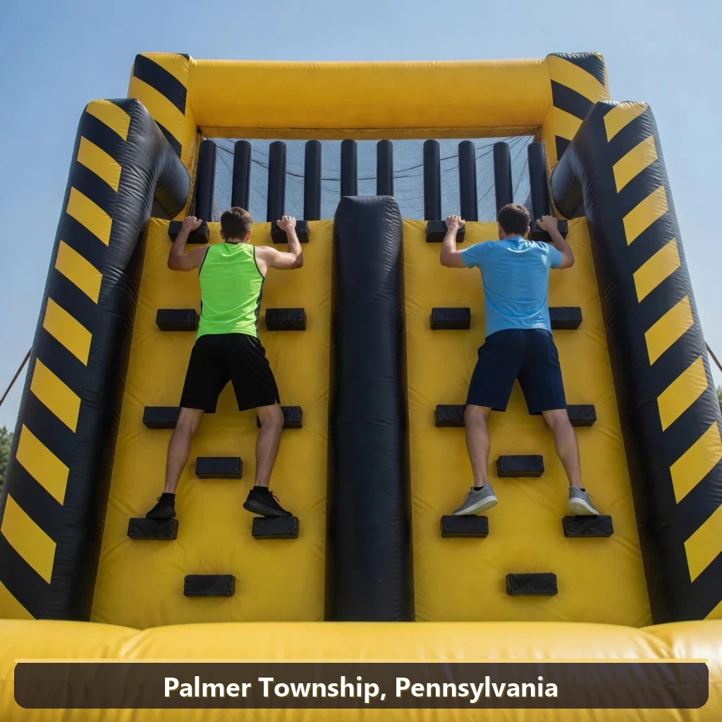Inflatable obstacle course rental for events in Palmer Township, Pennsylvania