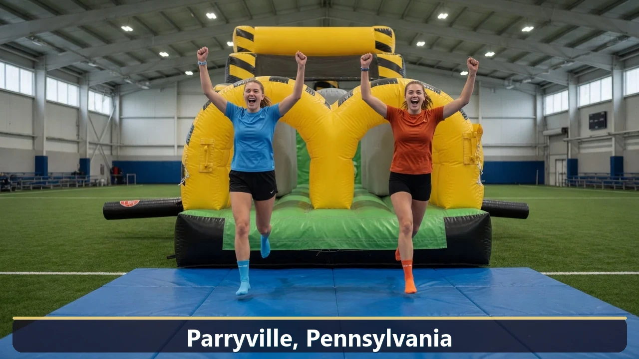 Inflatable obstacle course rental for events in Parryville, Pennsylvania