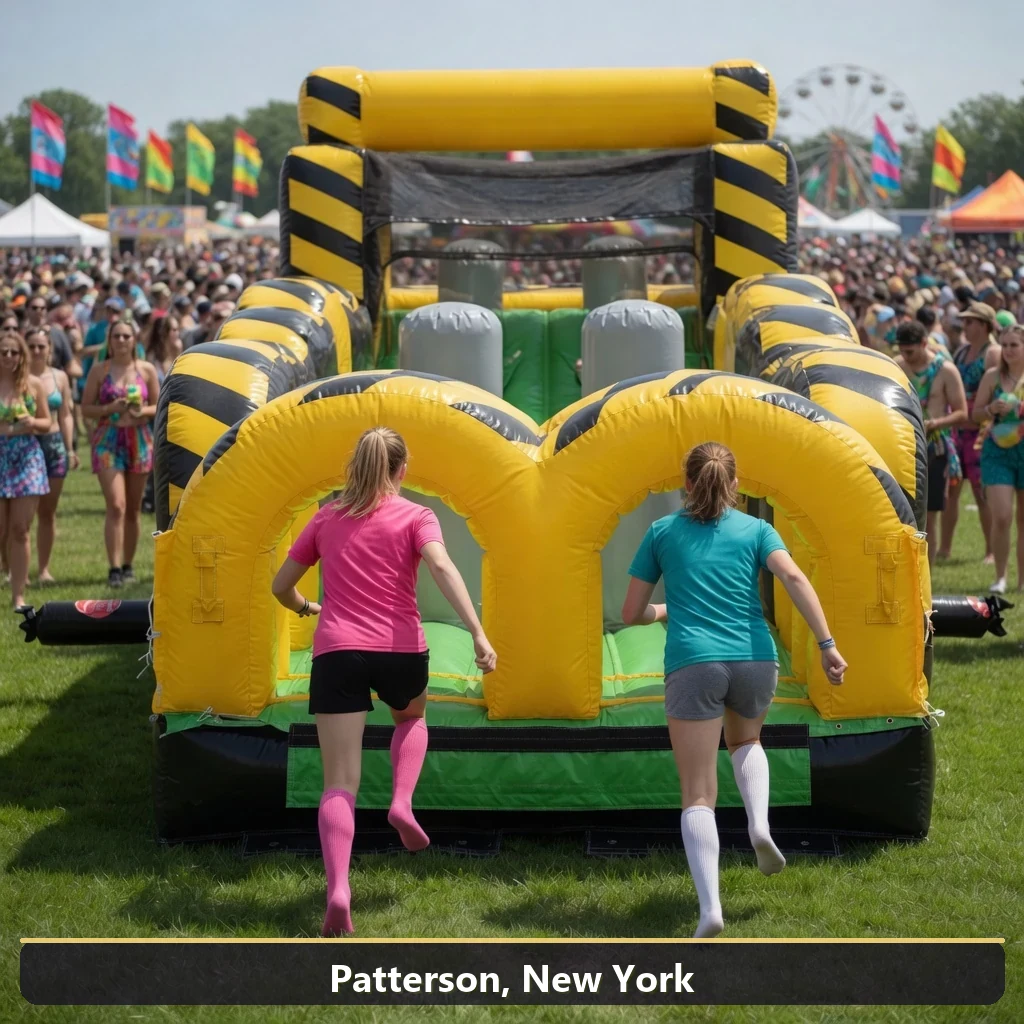 Inflatable obstacle course rental for events in Patterson, New York