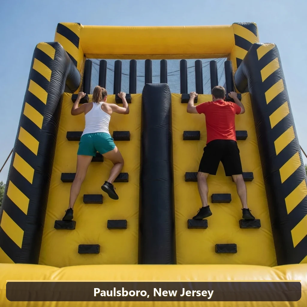 Inflatable obstacle course rental for events in Paulsboro, New Jersey