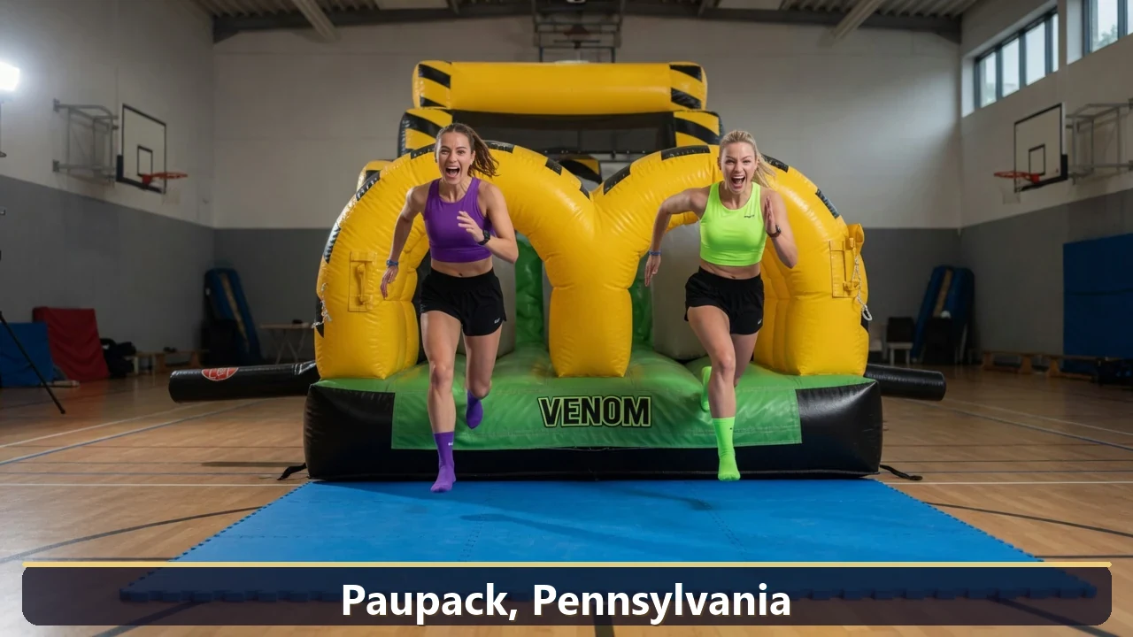 Inflatable obstacle course rental for events in Paupack, Pennsylvania