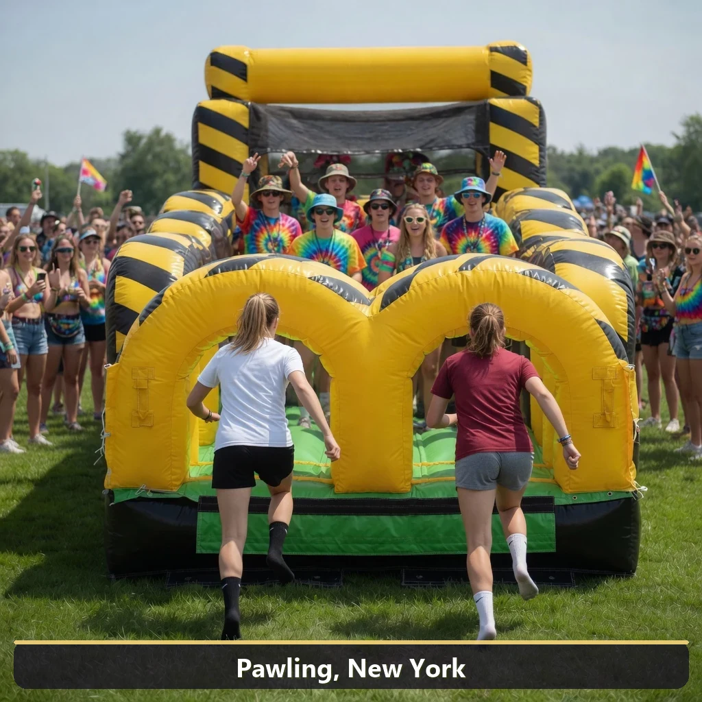 Inflatable obstacle course rental for events in Pawling, New York