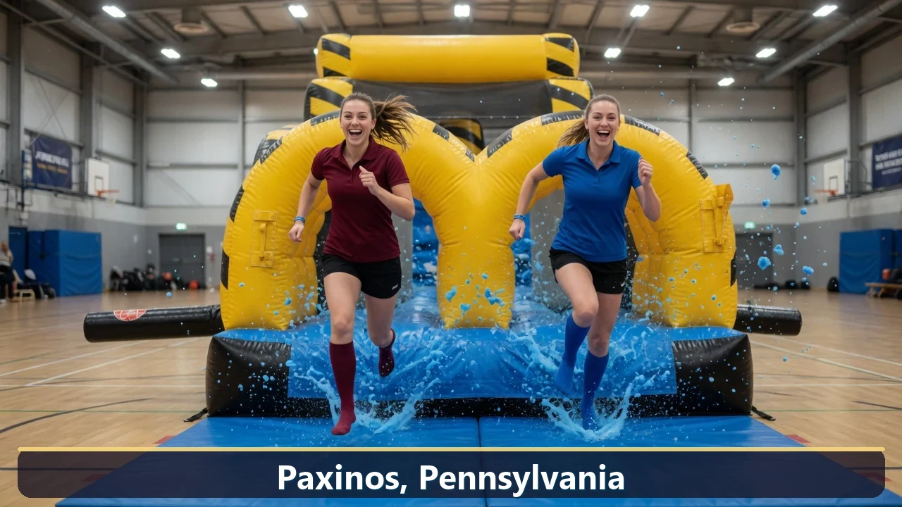 Inflatable obstacle course rental for events in Paxinos, Pennsylvania