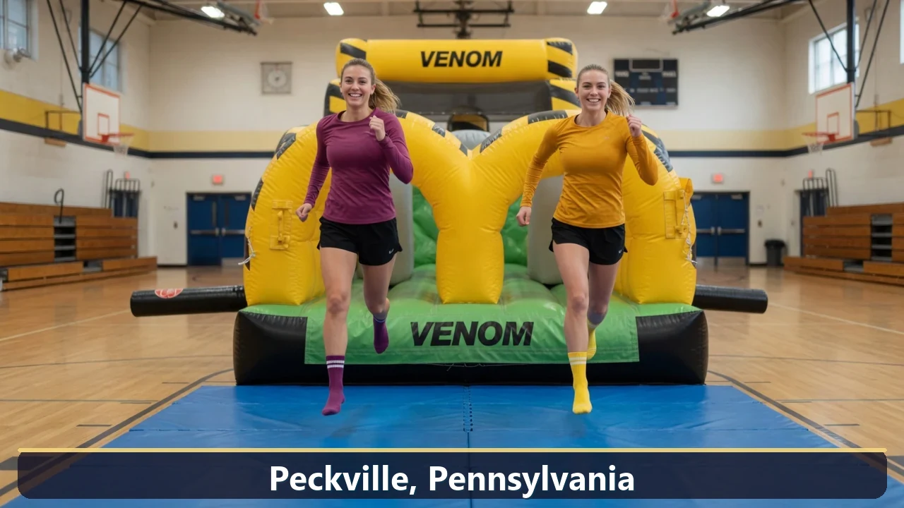 Inflatable obstacle course rental for events in Peckville, Pennsylvania