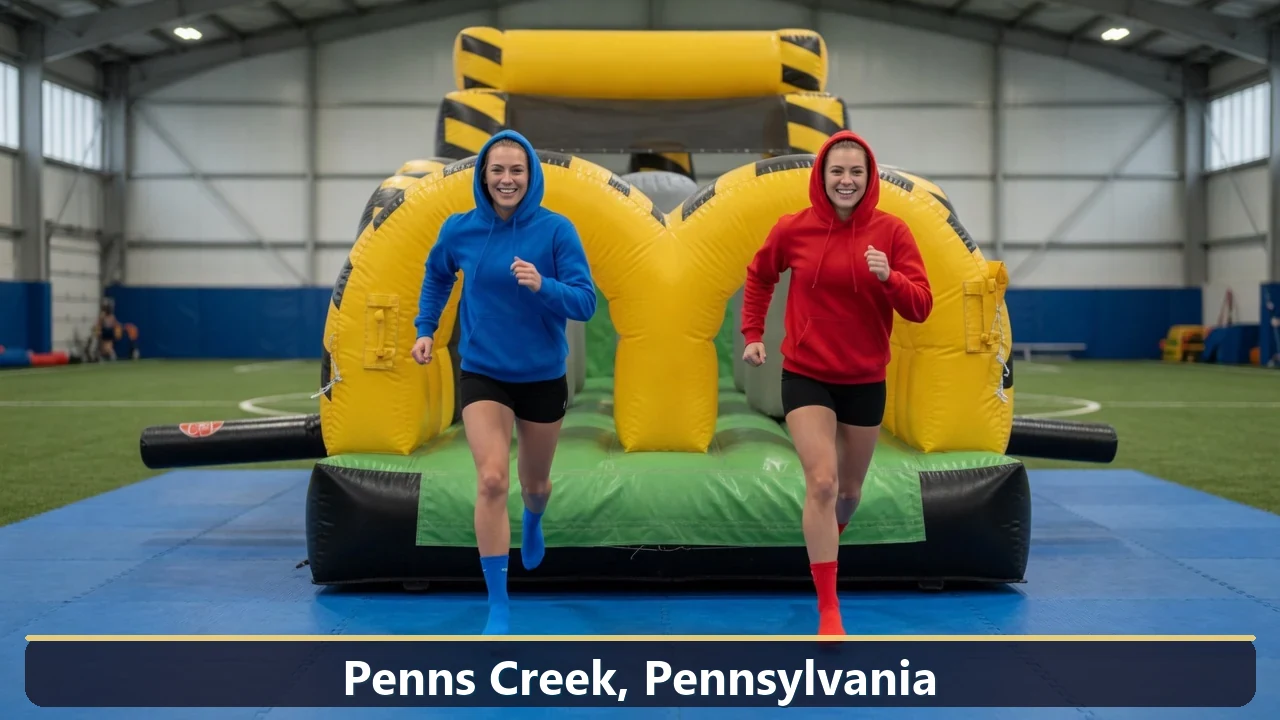 Inflatable obstacle course rental for events in Penns Creek, Pennsylvania