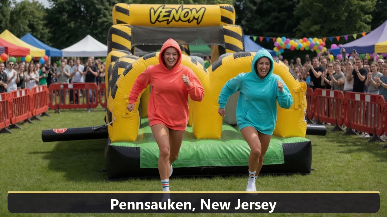Inflatable obstacle course rental for events in Pennsauken, New Jersey