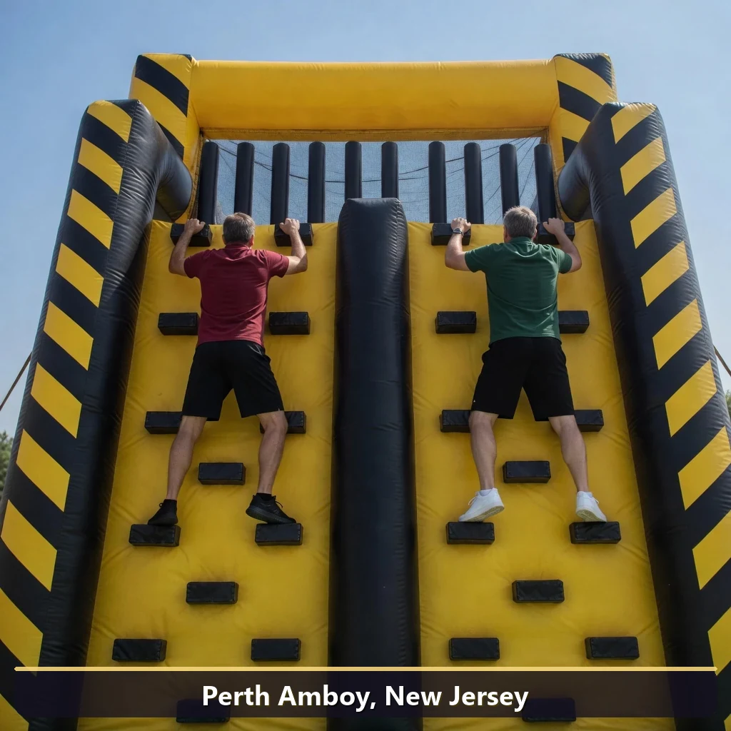 Inflatable obstacle course rental for events in Perth Amboy, New Jersey